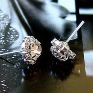 Women Fashion Jewelry Lady 1 Pair Elegant Crystal Rhinestone Ear Stud Earrings