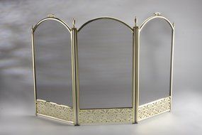 Inglenook 3 Panel Firescreen 25" With Filigree- (Fire08) [Kitchen &amp; Home]