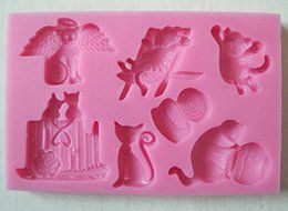 HSE Different animal and beautiful Castle Silicone 3D Mold Cookware Dining Bar Non-Stick Cake Decorating fondant...