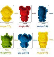 6PC/SET Silicone Monster Mickey Donald Duck STITCH Monkey Cake Chocolate Pudding Jelly Candy Ice Cookie Mold Mould... N2