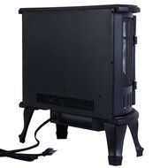 Wakrays New Black 1500W Free Standing Vintage Portable Electric Fireplace Stove N4