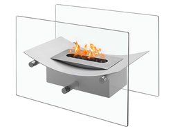 Verona - Ventless Tabletop Bio Ethanol Fireplace, Portable Fireplace (Black) N15