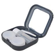 KAKA(TM) Fashion Box Kit 3D Handmade Rhinestone Bling Crystal Design Skull Pattern Decorated Black Mini Contact...