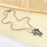 The Nightmare Before Christmas Jack Lisa Couple Pendant Necklace Jewelry Gift