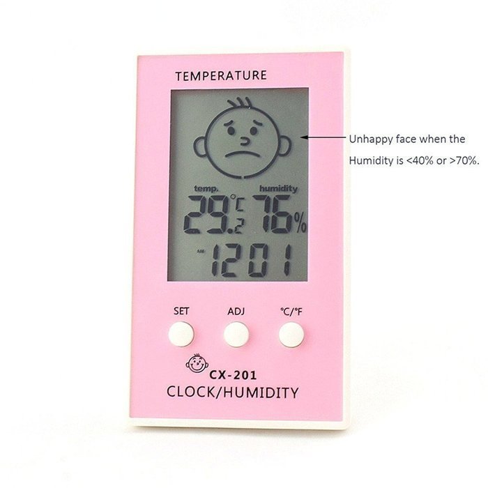 Humidity Meters,Indoor Hygrometer Thermometer for Baby Room Temperature Humidity Moisture Monitor N10