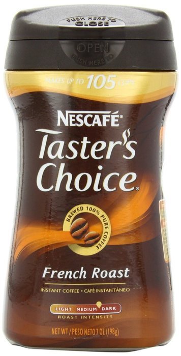 Nescafe Taster's Choice French Roast Instant Coffee, 7-Ounce Canisters (Pack of 3) N7
