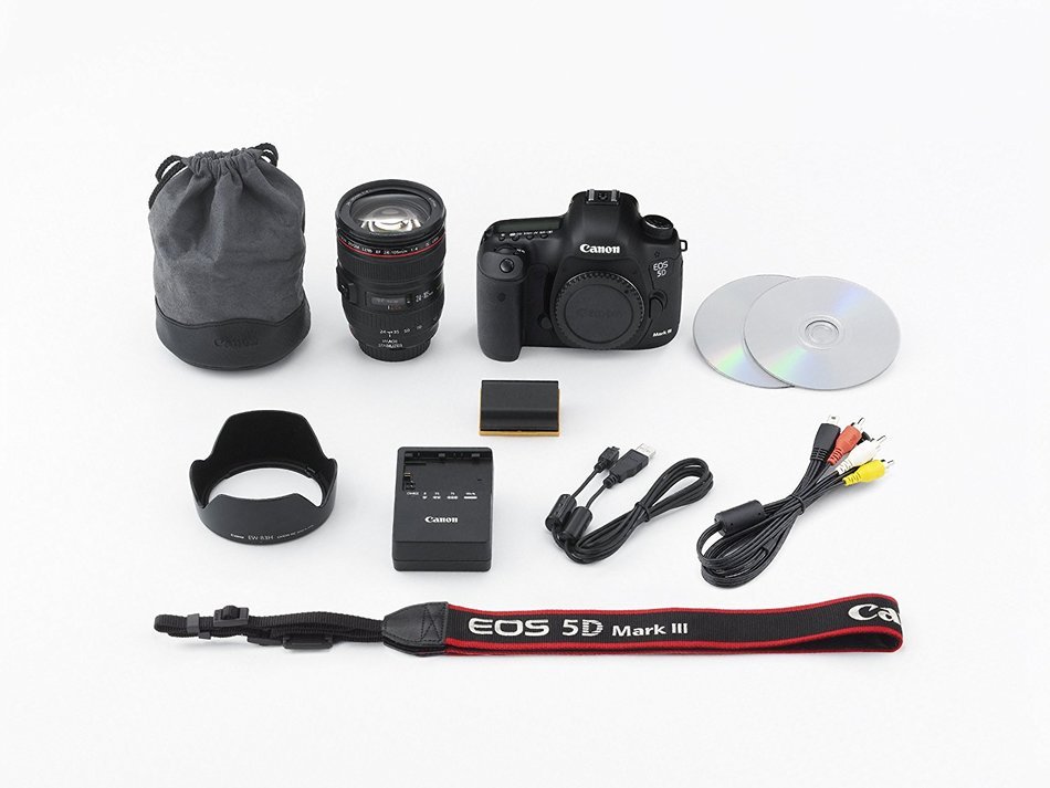 Canon EOS 5D Mark III 22.3 MP Full Frame CMOS Digital SLR Camera Body with PIXMA Pro-100 Printer, Photo Paper,...
