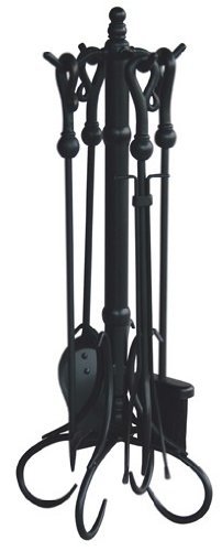Uniflame, F-1056, 5pc Black Wrought Iron Toolset