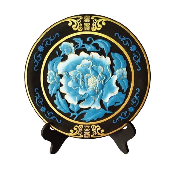 Traditional 218mm Activated Carbon Carving Artware Ornaments Customizable