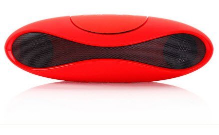 Red iHome Portable Rechargeable Bluetooth Speaker N2