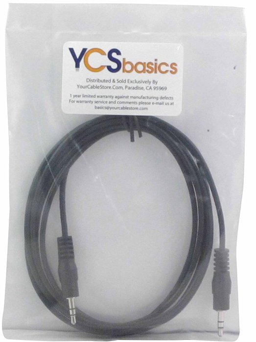 YCS Basics 50 Foot 3.5mm Male to Male Stereo Audio Cable Headphone / Phone / MP3 Cable- For Your Car AUX Port,... N8