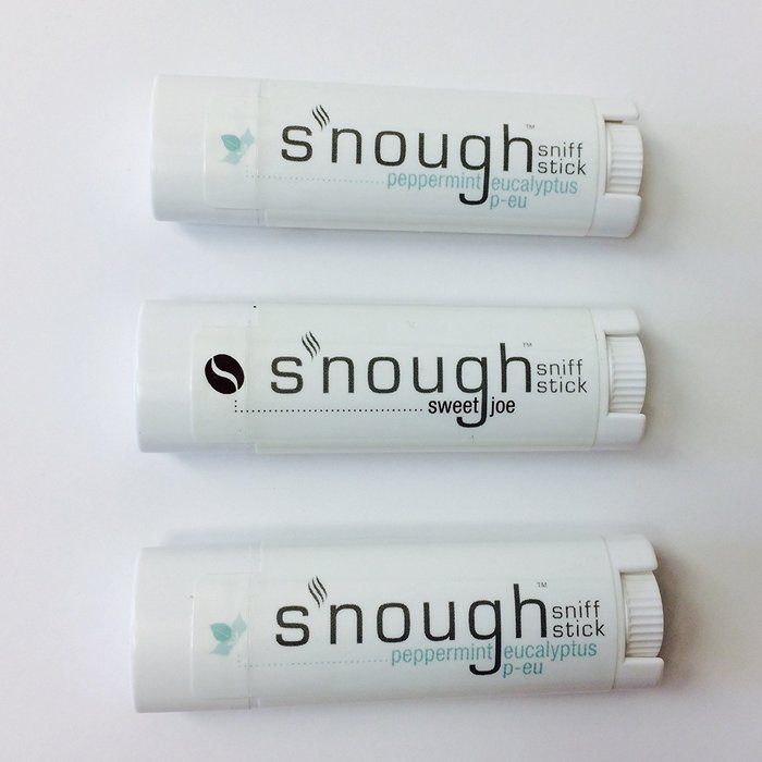 S'Nough Stick Sniff Stick 3 Pack Bundle (2 Coffee 1 Peppermint Eucalyptus) N6