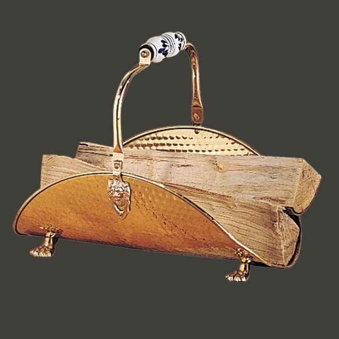 Fireplace Accessories Brass , Brass Fireplace Log Holder