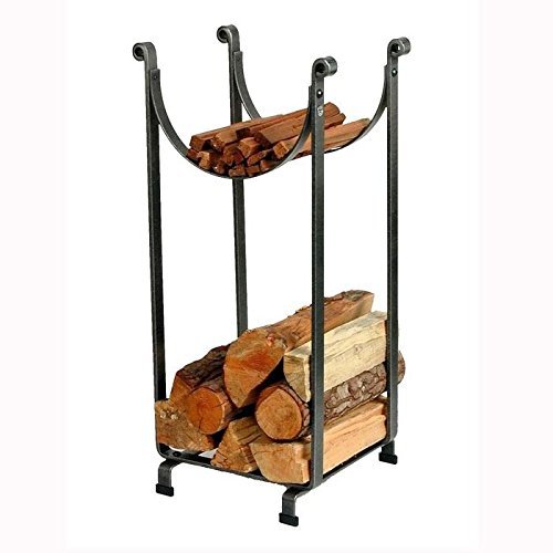 Enclume Country Home Log Basket Log Rack, Hammered Steel N4