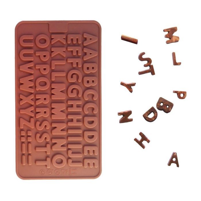 Silicone 26 Letters Chocolate Molds Jelly Ice Molds Cake Mould Bakeware N2