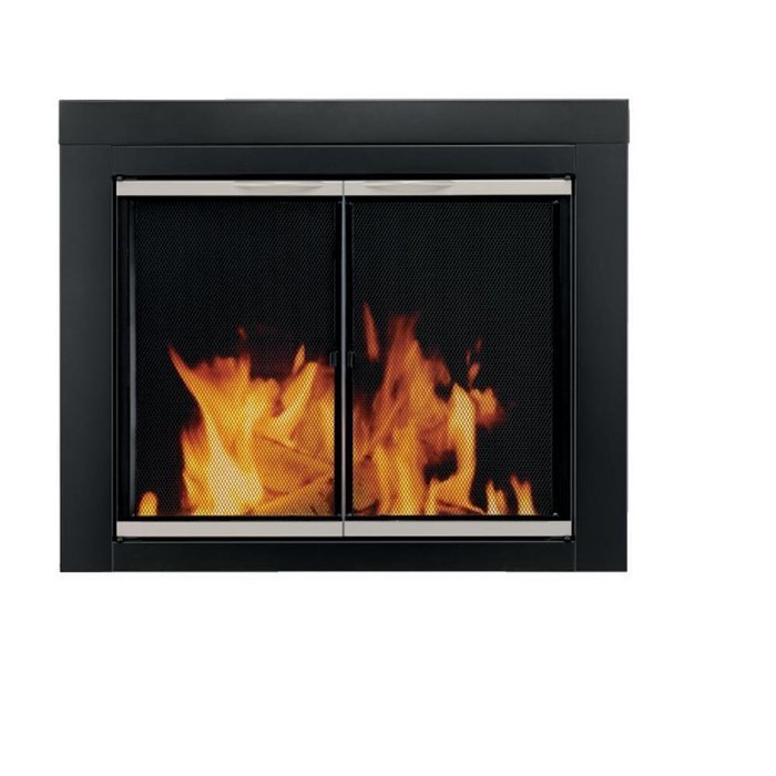 Pleasant Hearth AP-1131 Alsip Fireplace Glass Door, Medium