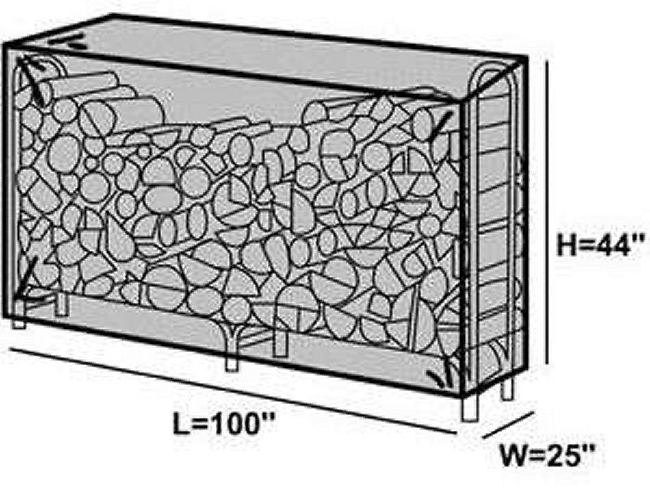 CoverMates &ndash; Log Rack Cover &ndash; 4 FT 50L x 25W x 44H &ndash; Classic Collection &ndash; 2 YR Warranty &ndash; Year Around Protection N7