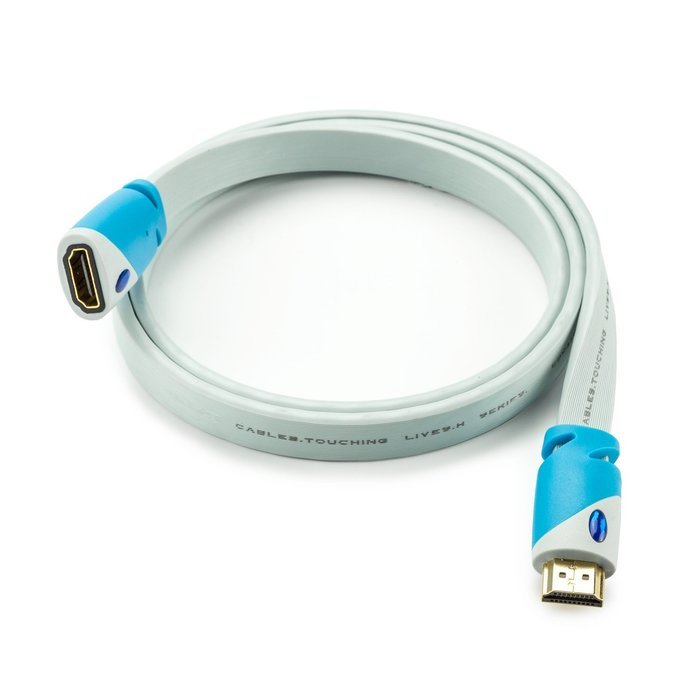 Aurum Flat Series - Flat HDMI Cable with Ethernet (40 Ft) - Supports 3D & Audio Return Channel [Latest Version... N8
