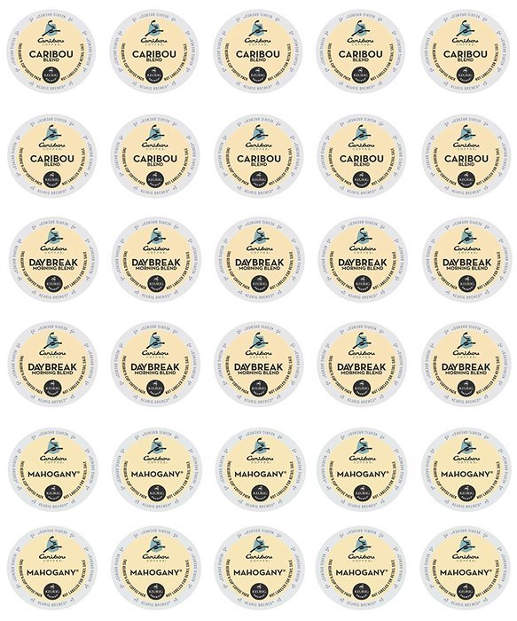 Caribou Coffee - Caribou Blend, Mahogany & Daybreak Morning Blend K-cup Sampler Pack for Keurig 2.0 - 30 Count...