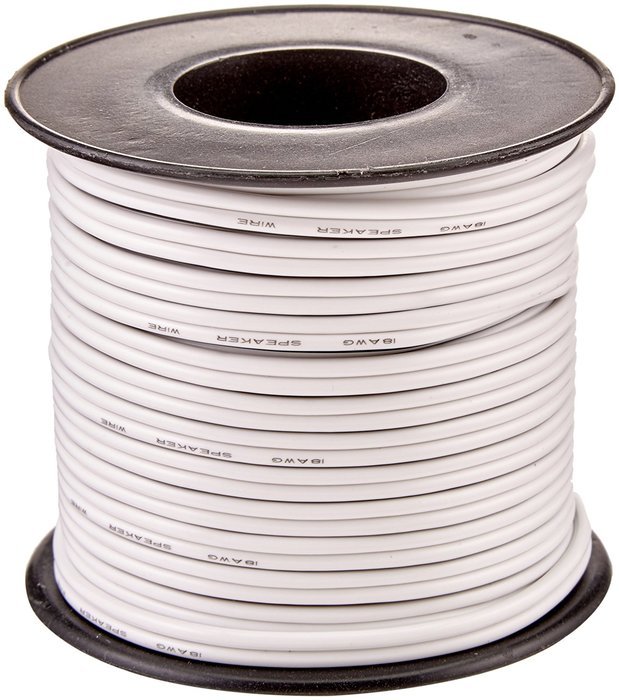 GearIT Pro Series 18 AWG Gauge Speaker Wire Cable, (50 Feet / 15.24 Meters), Black N4