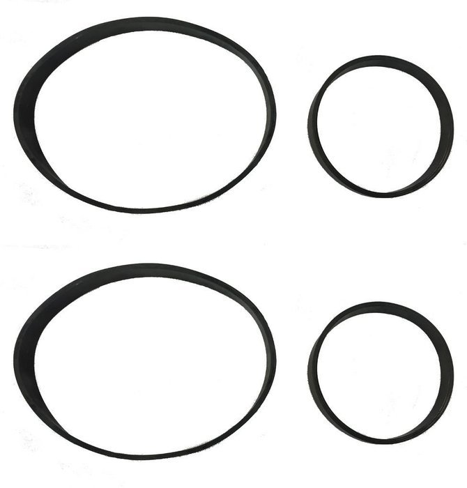 Hoover Concept One Power Drive Belts - 2 Drive and 2 Brushroll Belts - NEW