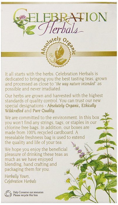 Celebration Herbals Organic Cornsilk Tea Caffeine Free -- 24 Herbal Tea Bags N5