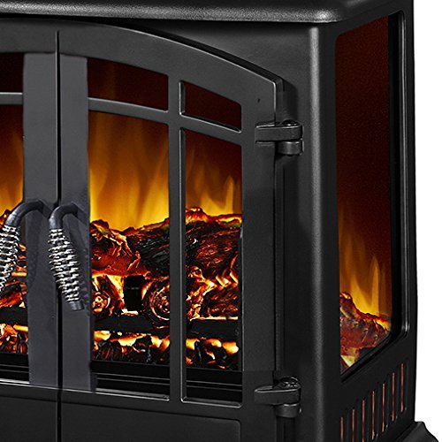 Argo Furniture Jax Infrared Freestanding Portable Compact Electric Fireplace N3