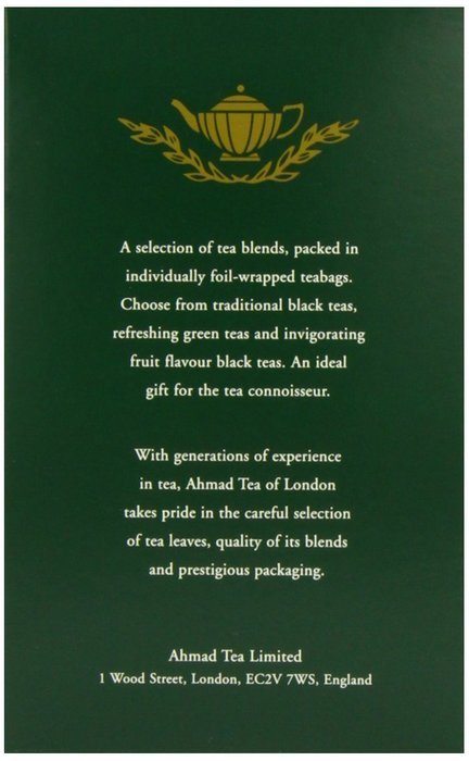 Ahmad Tea Twelve Teas, 60-Count Assorted Package N3