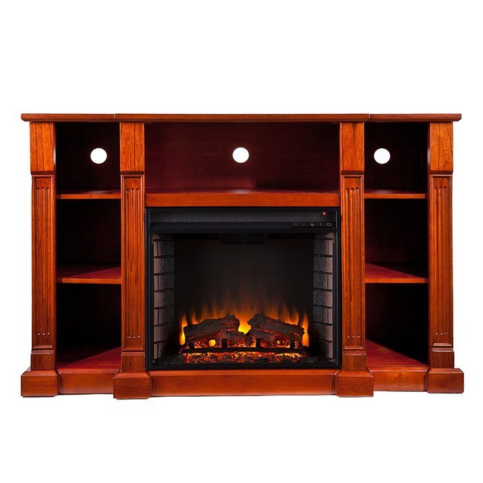 Kendall Electric Media Fireplace - Glazed Pine N12
