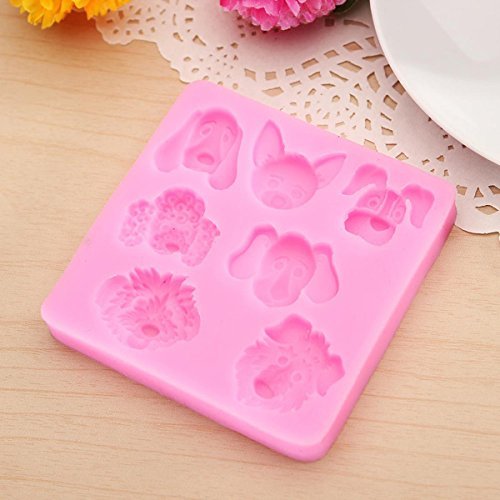 3D Cartoon Dogs Silicone Cake Mold Fondant Cake Decorating Tools.
