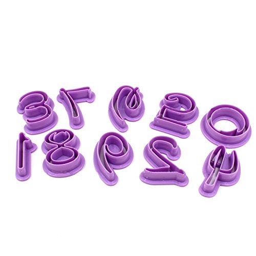 Lariy 36PCS/SET 3D 26 Letters Number 0-9 Cake Mold Silicone Non-Stick Words Cake Mold N2