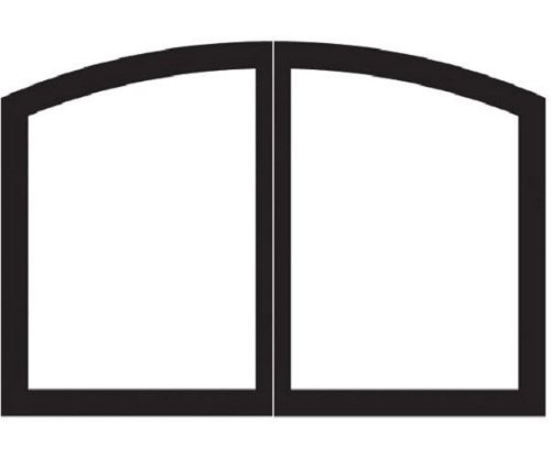 Arch 36 inch Fireplace Doors VFR36SCHP - Hammered Pewter