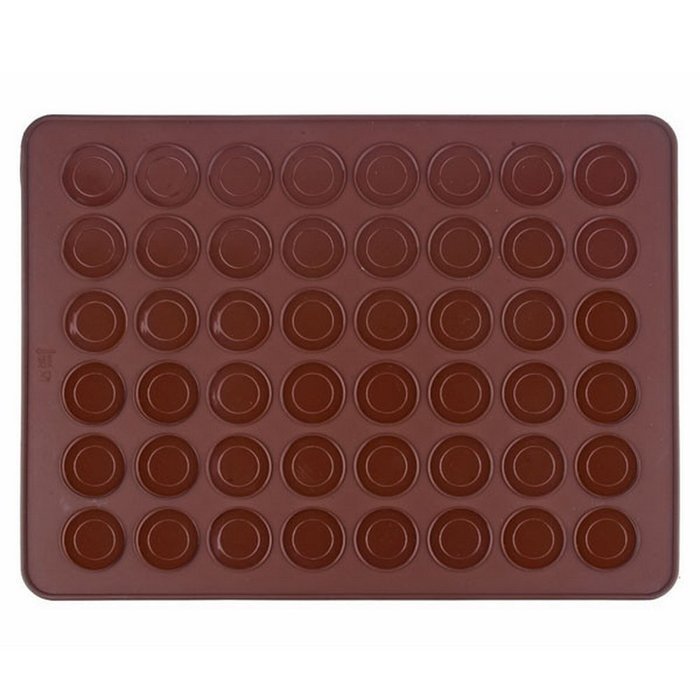 48-Hole Silicone Macaron Cake Mold Kit with Decorative Nozzle Transport Tools and Baking Mat Food-grade Kitchen... N5