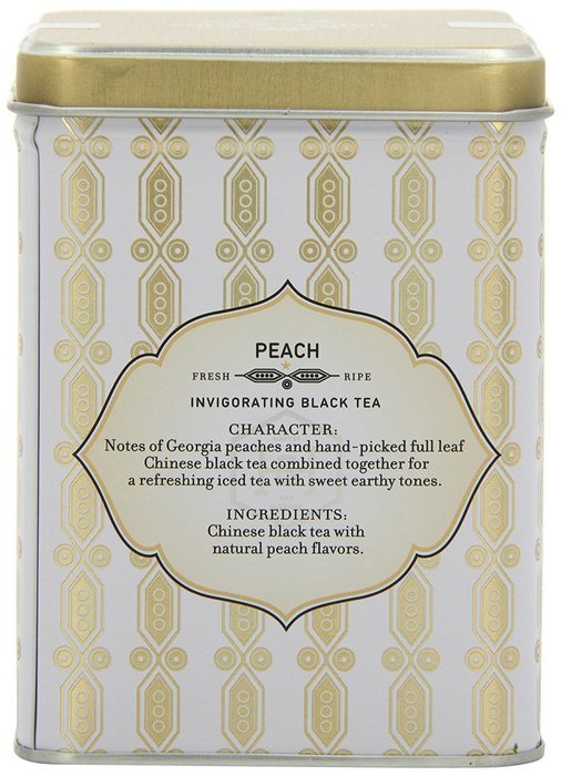 Harney & Sons Black Iced Tea, Peach, 6 Tea Bags N4