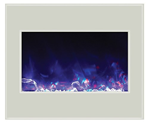 Amantii ZECL-30-3226-WHTGLS Electric Fireplace N9