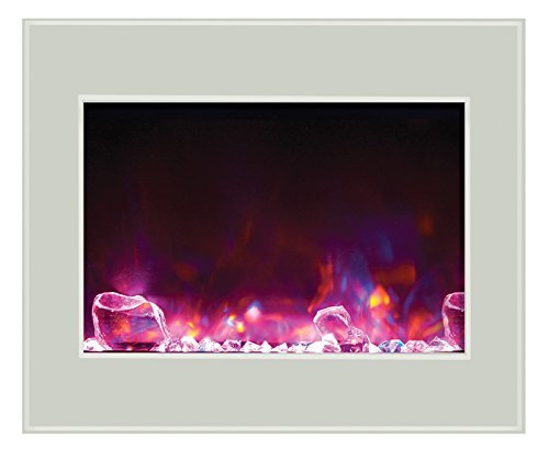 Amantii ZECL-30-3226-WHTGLS Electric Fireplace N10