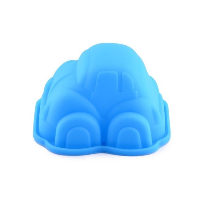 Lariy Car Shaped Silicone Cake Biscuit Baking Mold Tray Blue N3