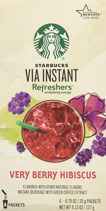 Starbucks Refreshers Very Berry Hibiscus 6 - 0.70 Oz Packets