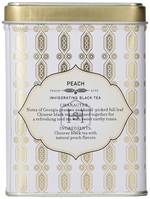 Harney & Sons Black Iced Tea, Peach, 6 Tea Bags N5