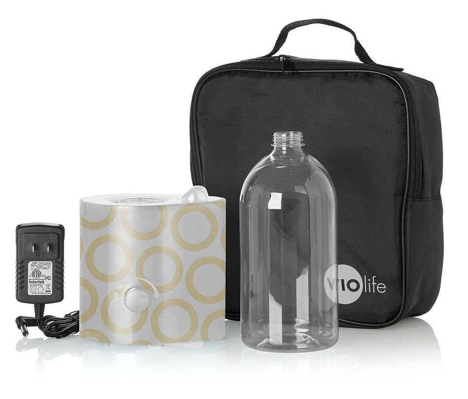 Violife VMH203KIT Personal Humidifier with Pouch and Water Bottle, Taupe
