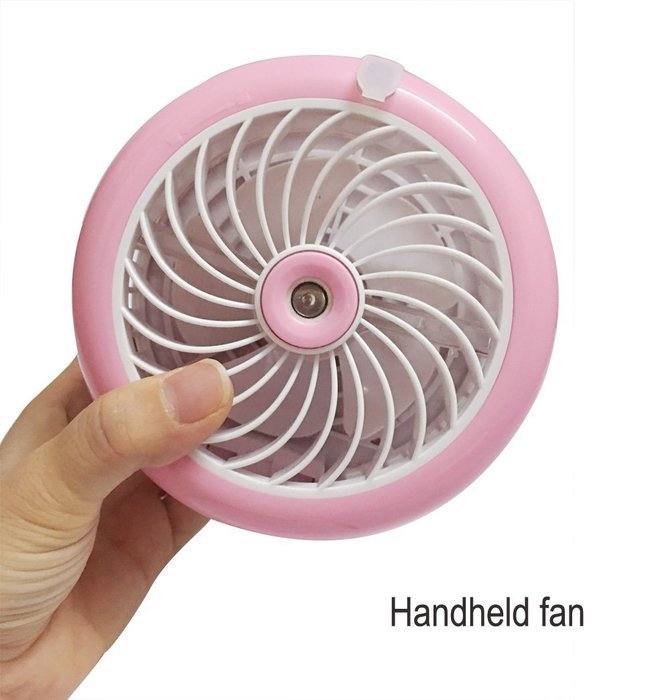HJIAN Portable Mini Misting Fan Table Fans Humidifier Fan Portable Cooling Mist Fan Rechargeable Humidifier Personal... N5