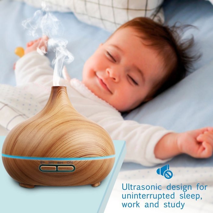 Essential Oil Diffuser, ARCHEER 300ml Cool Mist Humidifier with 7 color changing LED Lights Ultrasonic Aroma Diffuser...