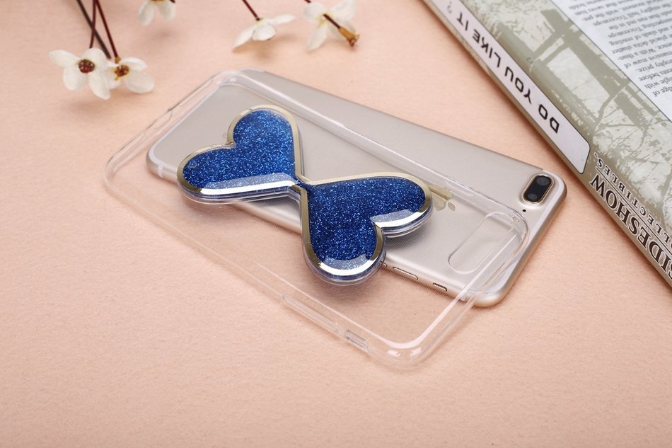 iPhone 7 Plus Case,Phezen Bling Glitter Soft Gel Clear TPU Case for iPhone 7 Plus,Glow in the Dark Luminous Heart... N3