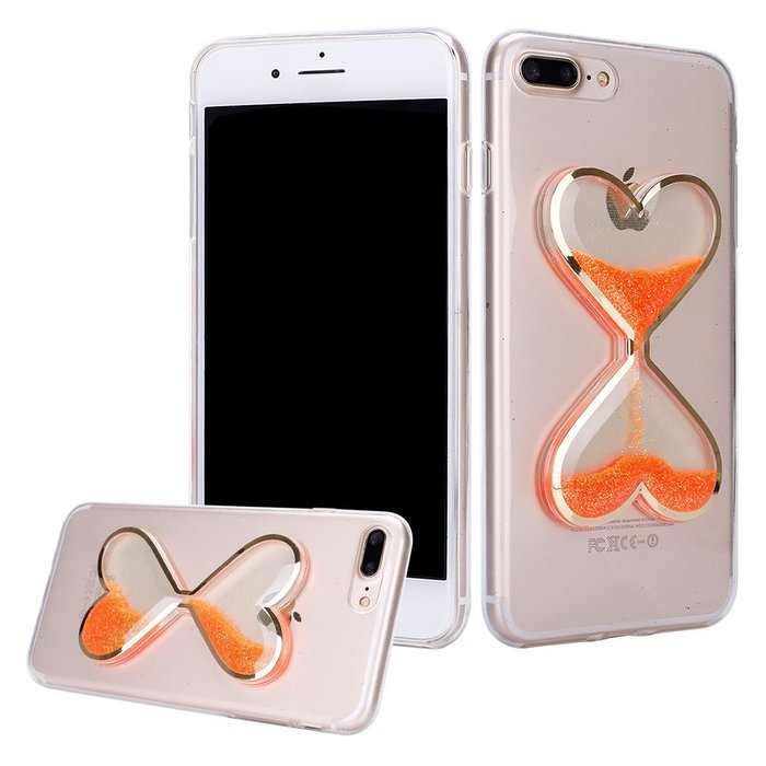 iPhone 7 Plus Case,Phezen Bling Glitter Soft Gel Clear TPU Case for iPhone 7 Plus,Glow in the Dark Luminous Heart... N5