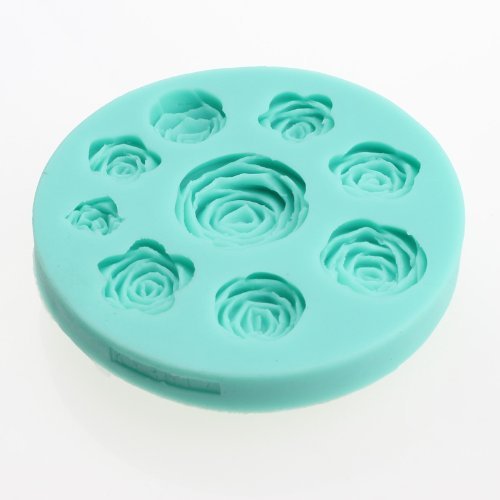 JUYO VONSAN Rose Silicone Soap mold Craft Molds cake DIY Decoration tool (Rose) N2