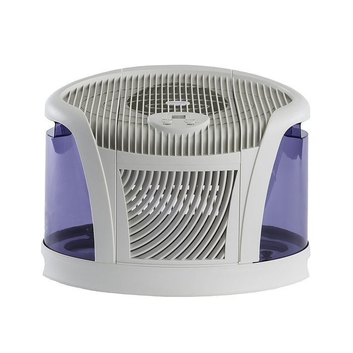 AIRCARE 3D6 100 Mini-Console-Style Evaporative Humidifier, White and Midnight Blue