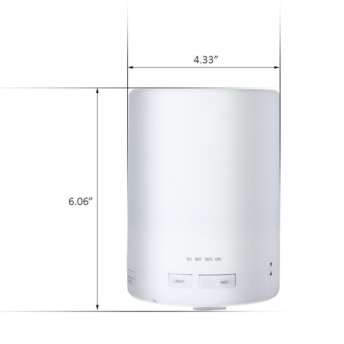 LONGKO 300ml Changing Color Ultrasonic Aroma Diffuser Cool Mist Humidifier Essential Oil Air Purifier Lights Auto... N4