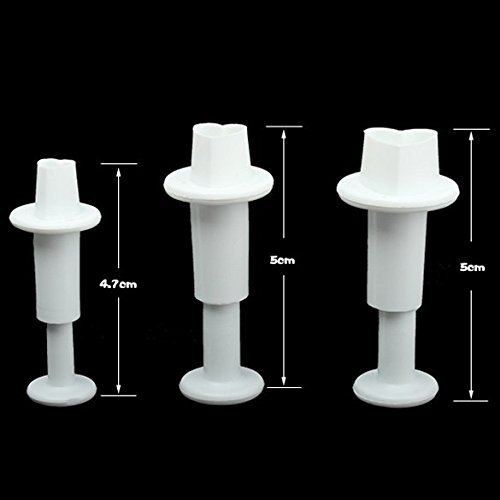 Cutter Plunger Cake Sugar Tool Love Heart 3 In 1 F, shopping N6