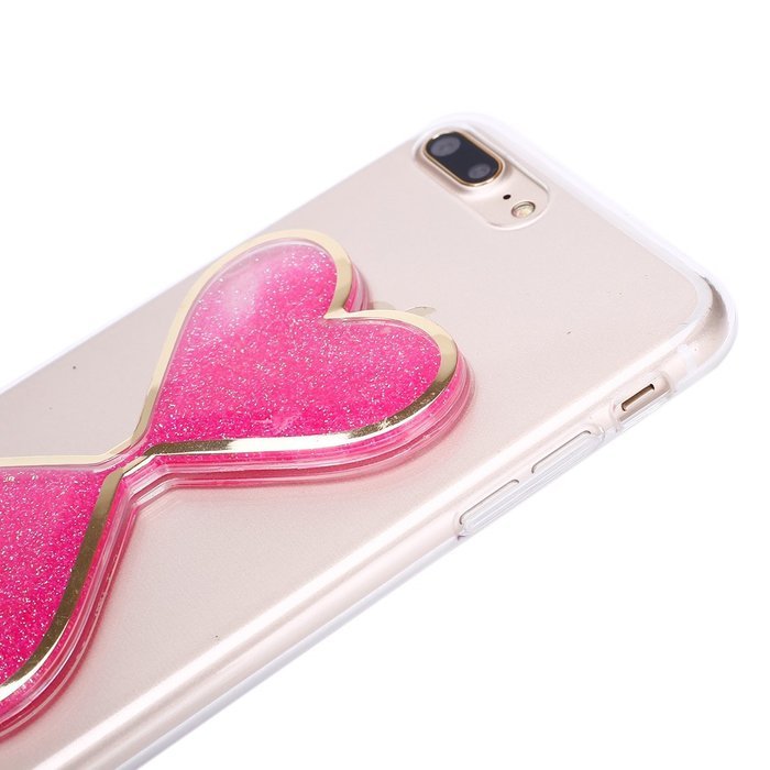 iPhone 7 Plus Case,Phezen Bling Glitter Soft Gel Clear TPU Case for iPhone 7 Plus,Glow in the Dark Luminous Heart... N6