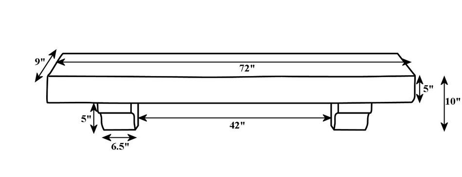 Pearl Mantels Shenandoah Traditional Fireplace Mantel Shelf N20